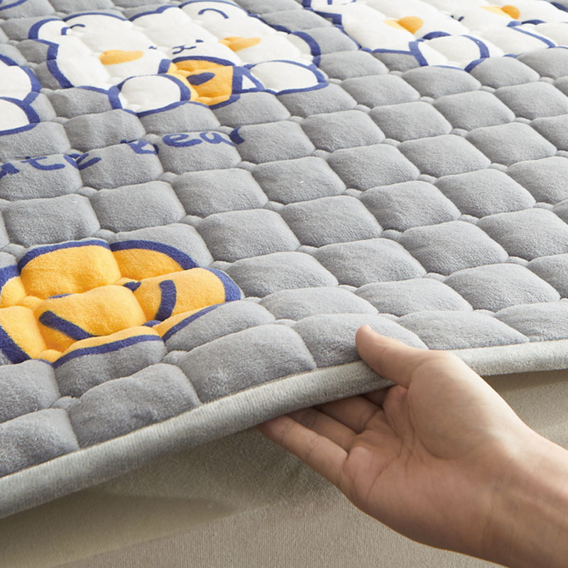 A类抗菌牛奶绒床垫软垫褥子铺床毛毯垫子家用冬季宿舍垫被保暖厚