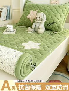 A类牛奶绒床垫宿舍学生单人90x190cm住校专用1米2床褥子毛毯床单