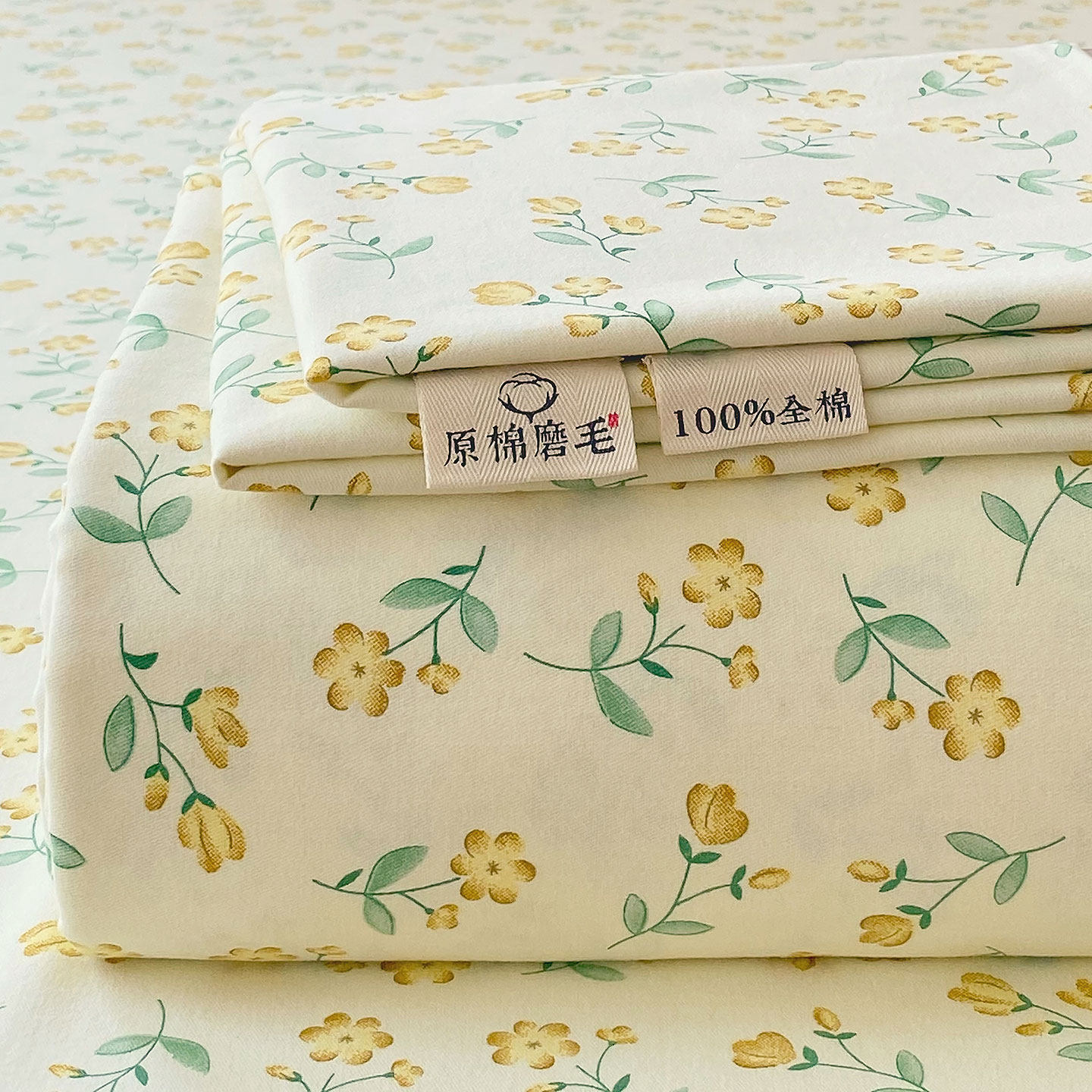 秋冬磨毛床单单件纯棉100全棉1米5加厚款180x200被单冬季铺床单子