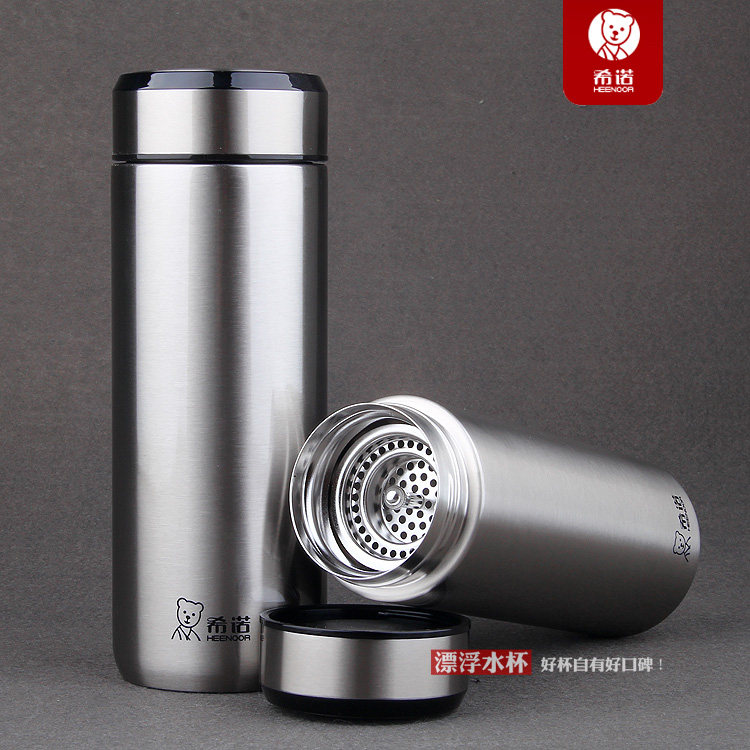 正品希诺保温杯 xn-5608 双层带滤网男女车载办公泡茶保温水杯子
