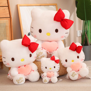 hellokitty哈喽kt猫毛绒玩具玩偶布娃娃抱枕可爱抱睡生日礼物