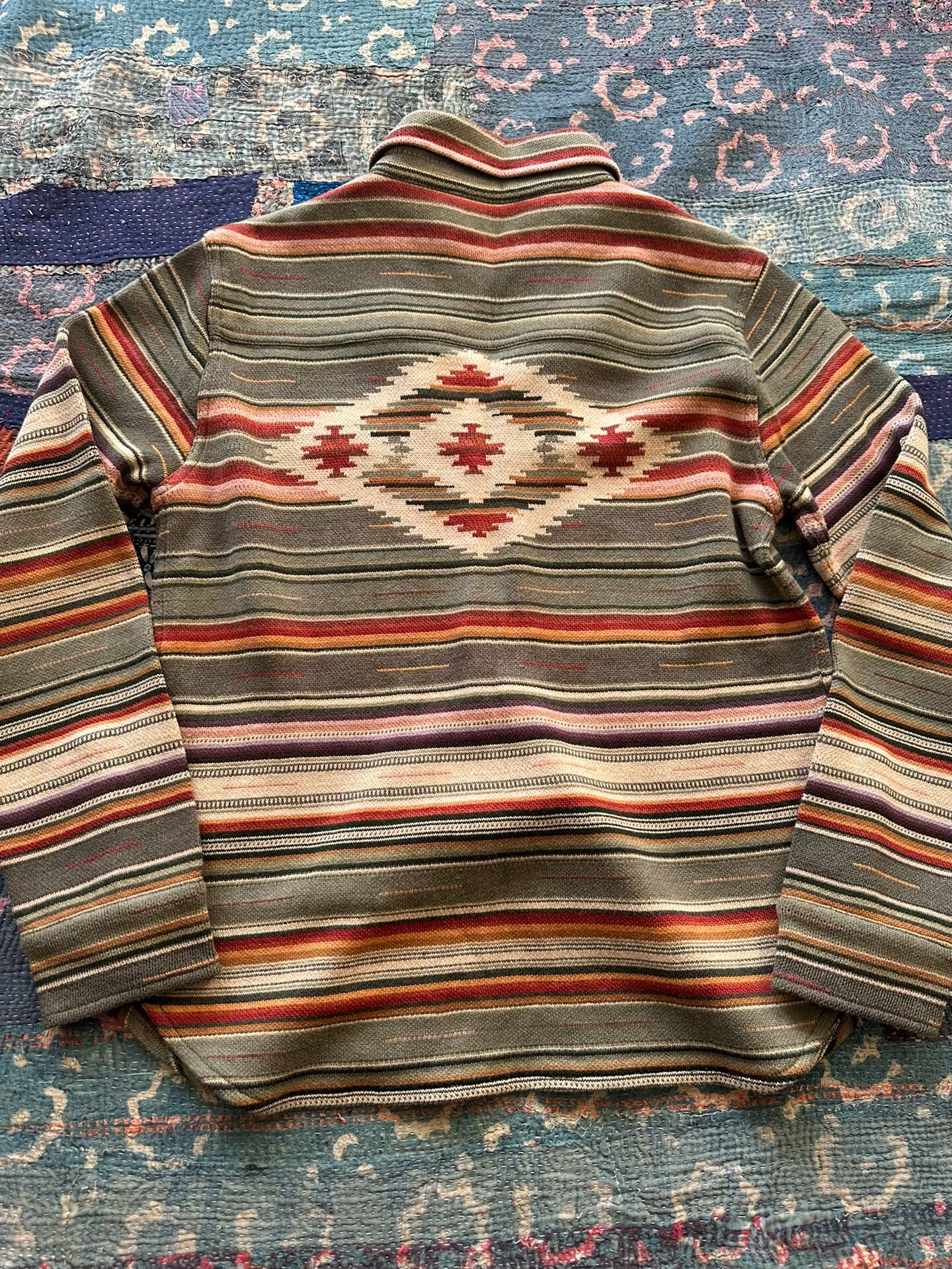 RRL Long-Sleeve Stripe Button-Up Shirt — front