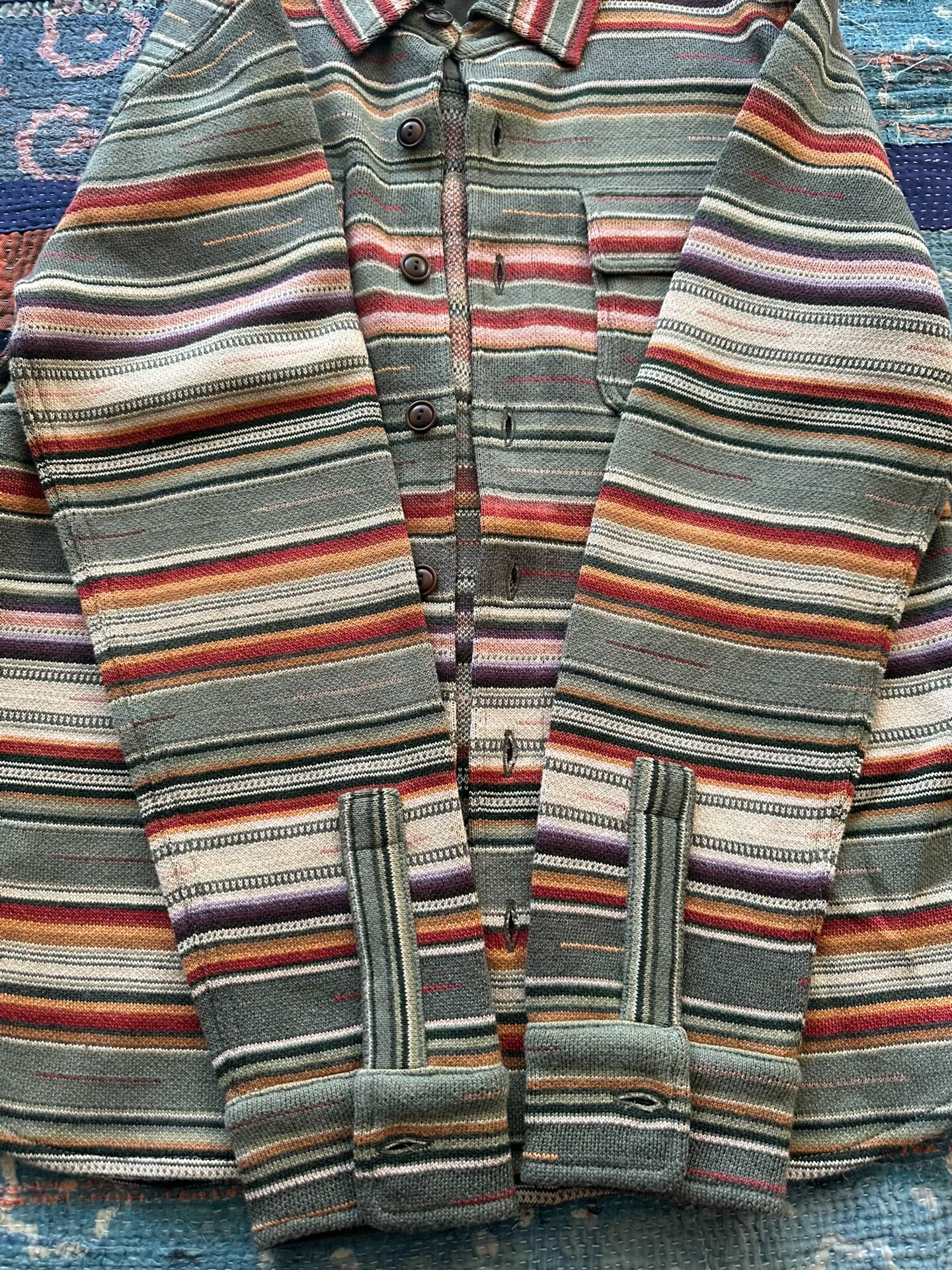 RRL Long-Sleeve Stripe Button-Up Shirt — label
