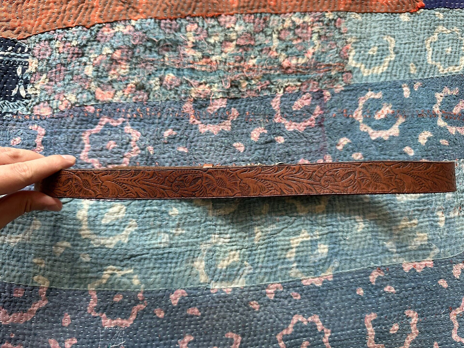 Polo Ralph Lauren Horse Head Carved Belt — front