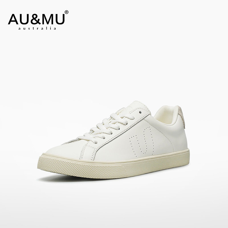 AUMU厚底拼色休闲鞋女2025新款交叉绑带春夏百搭男女同款小白鞋,女鞋,时尚休闲鞋,淘宝优惠券,粉丝福利购,淘宝优惠卷