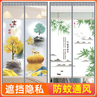 透风不透人门帘防蚊隐私通风家用2025新款纱门帘磁性自吸防窥隔断
