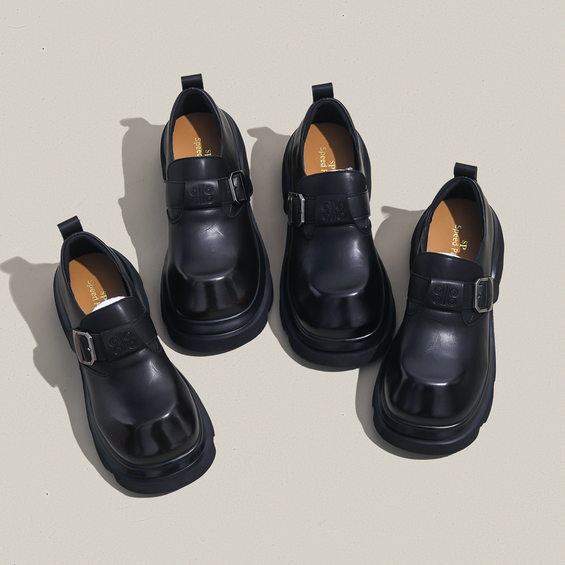 周周推荐~英伦风厚底乐福鞋女2026年春季黑色搭扣小皮鞋百搭单鞋,女鞋,勃肯鞋/软木鞋,淘宝优惠券,粉丝福利购,淘宝优惠卷