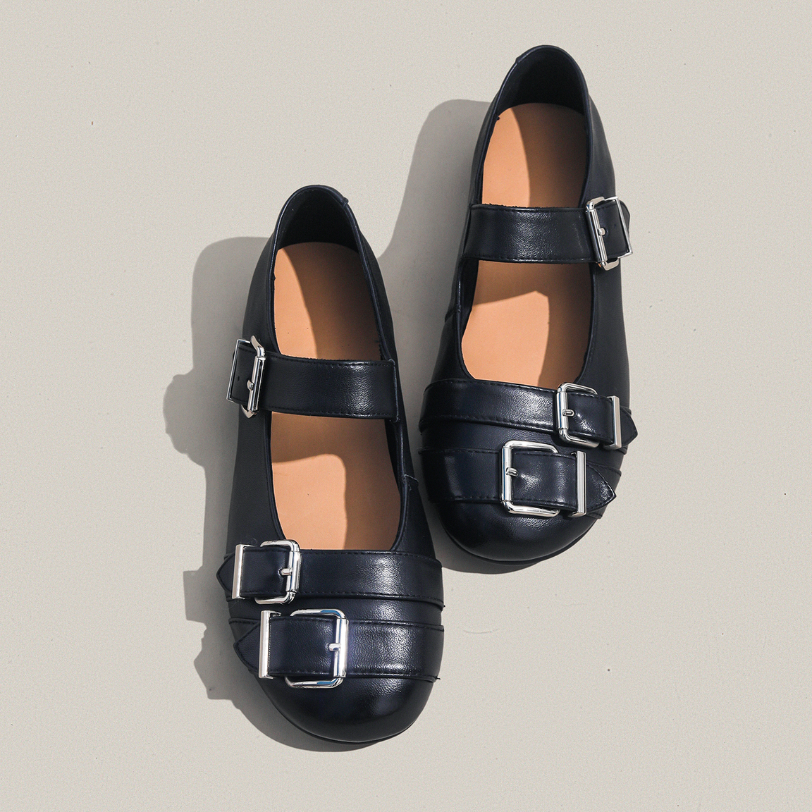 牛皮版~复古玛丽珍单鞋女春季新款一字带软面浅口平底百搭小皮鞋,女鞋,玛丽珍鞋,淘宝优惠券,粉丝福利购,淘宝优惠卷