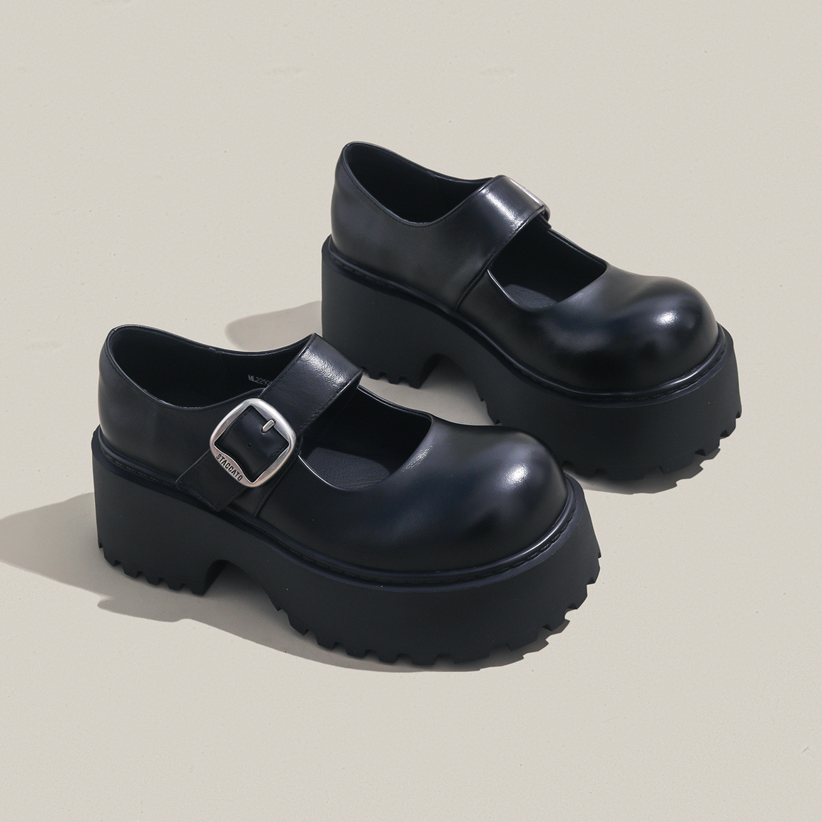 周周推荐~增高厚底玛丽珍鞋女2026春季新款黑色松糕小皮鞋单鞋,女鞋,勃肯鞋/软木鞋,淘宝优惠券,粉丝福利购,淘宝优惠卷