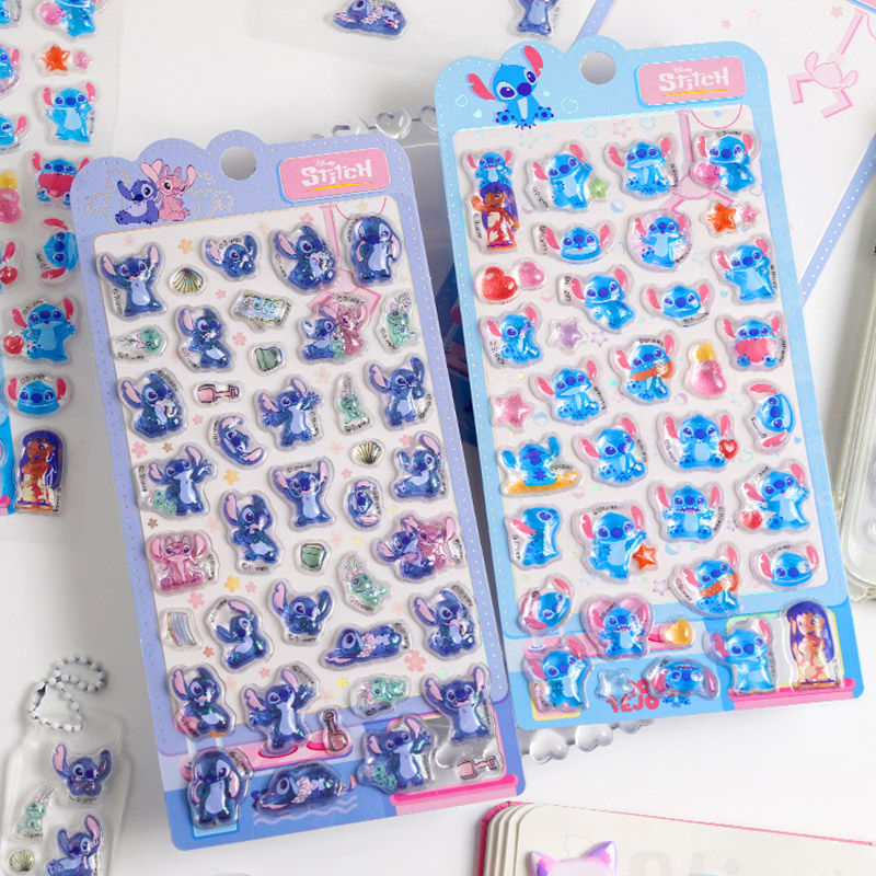 史迪奇3d立体浮雕贴儿童贴纸