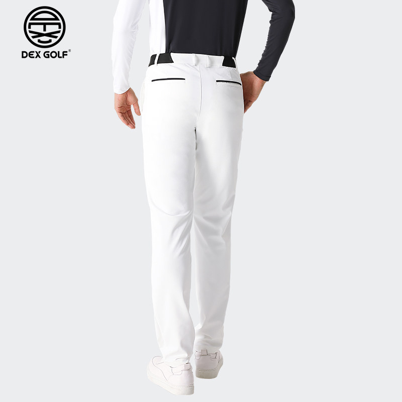 DEXGOLF韩国高尔夫服装男秋冬弹力修身长裤免烫休闲裤子运动球裤