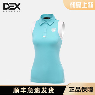 3005春夏气质修身 速干短袖 T恤22新款 DEXGOLF韩国高尔夫女士无袖