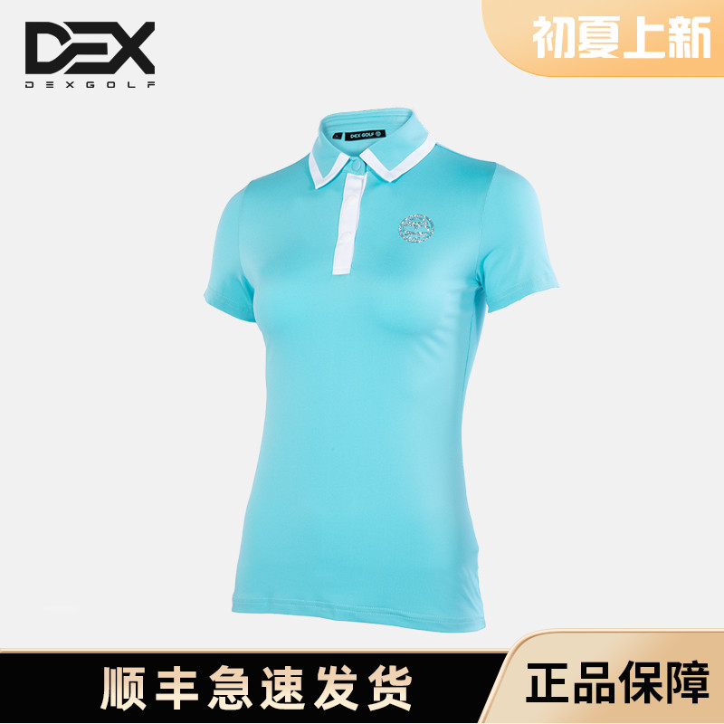 DEXGOLF高尔夫服装女短袖修身