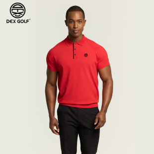 春夏新款 男士 GOLF高尔夫服装 休闲运动 商务修身 短袖 翻领POLO衫 DEX