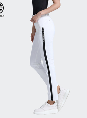 DEXGOLF高尔夫长裤女夏款修身显瘦女球裤户外运动直筒裤女裤白色