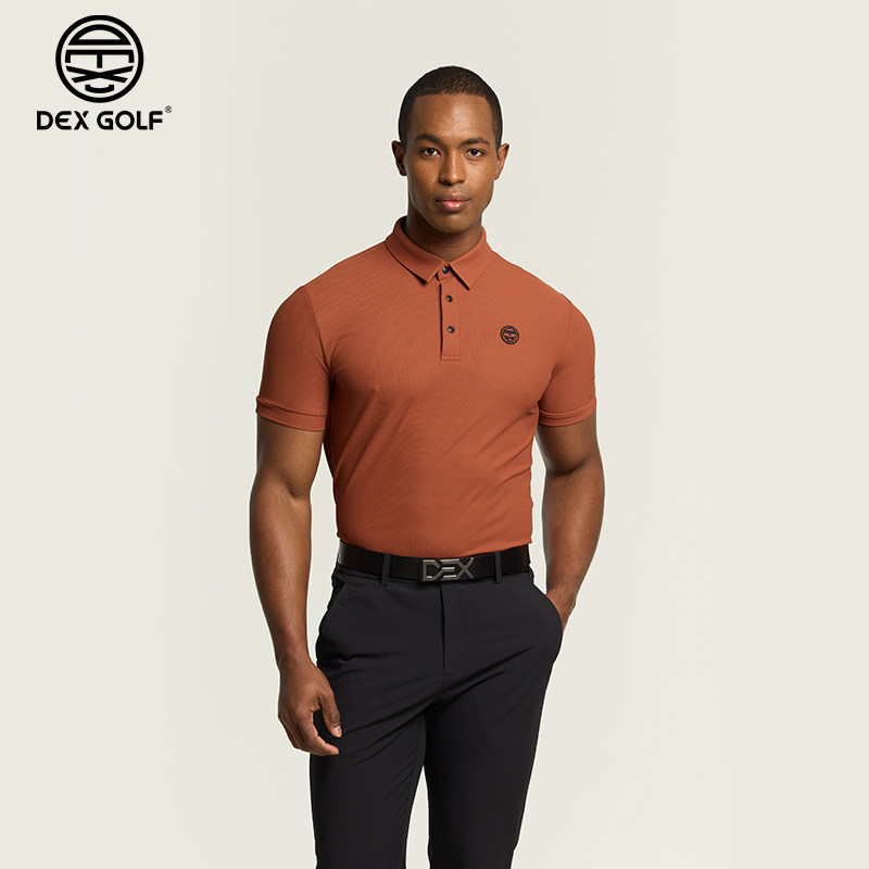 DEX GOLF高尔夫服装男士春夏新款商务短袖POLO衫修身翻领简约休闲