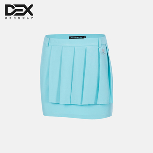 DEXGOLF高尔夫服装女士速干短裙夏显瘦修身百褶防走光时尚包臀裙