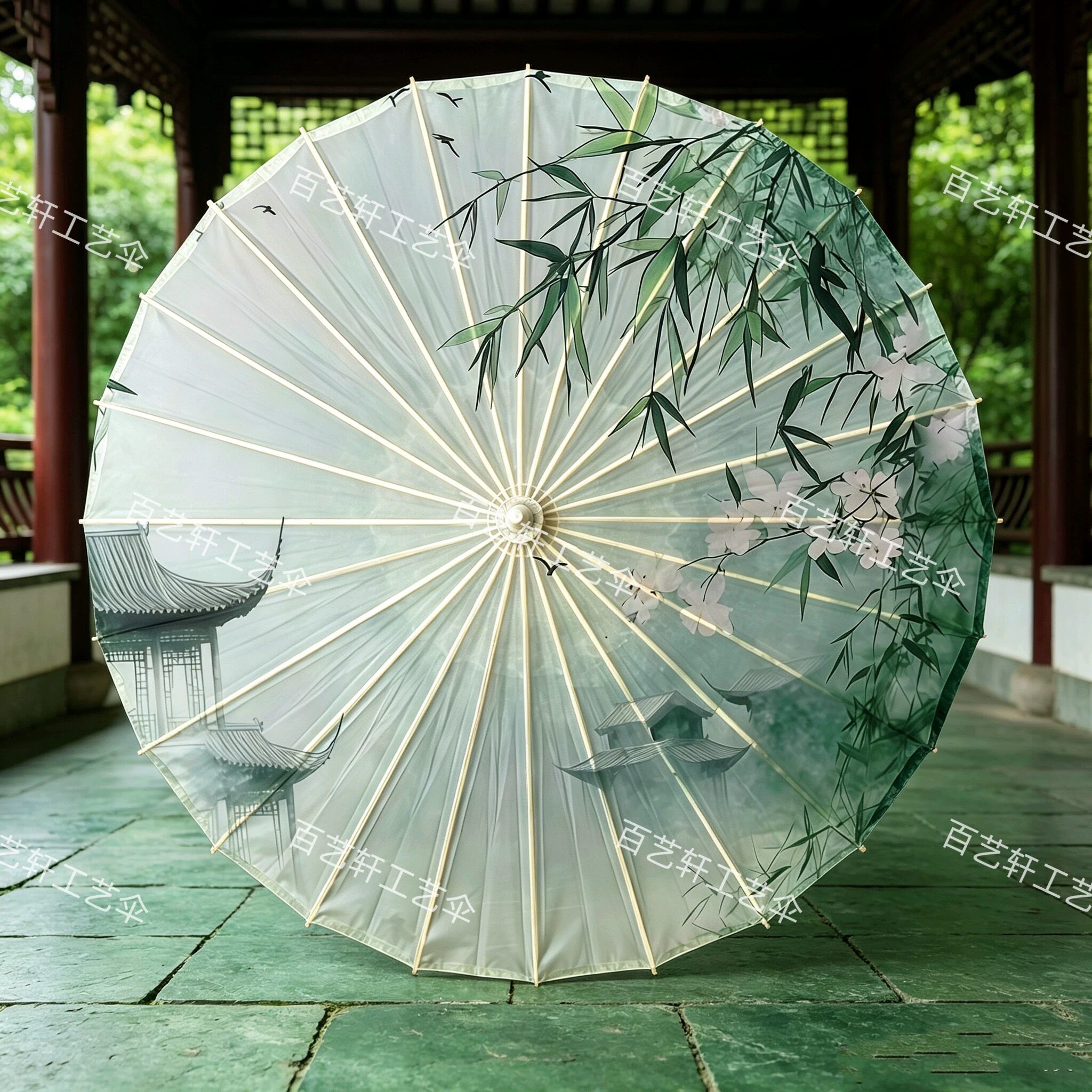 非遗手工油纸伞古风防雨遮阳汉服拍照走秀道具伞室内装饰工艺伞