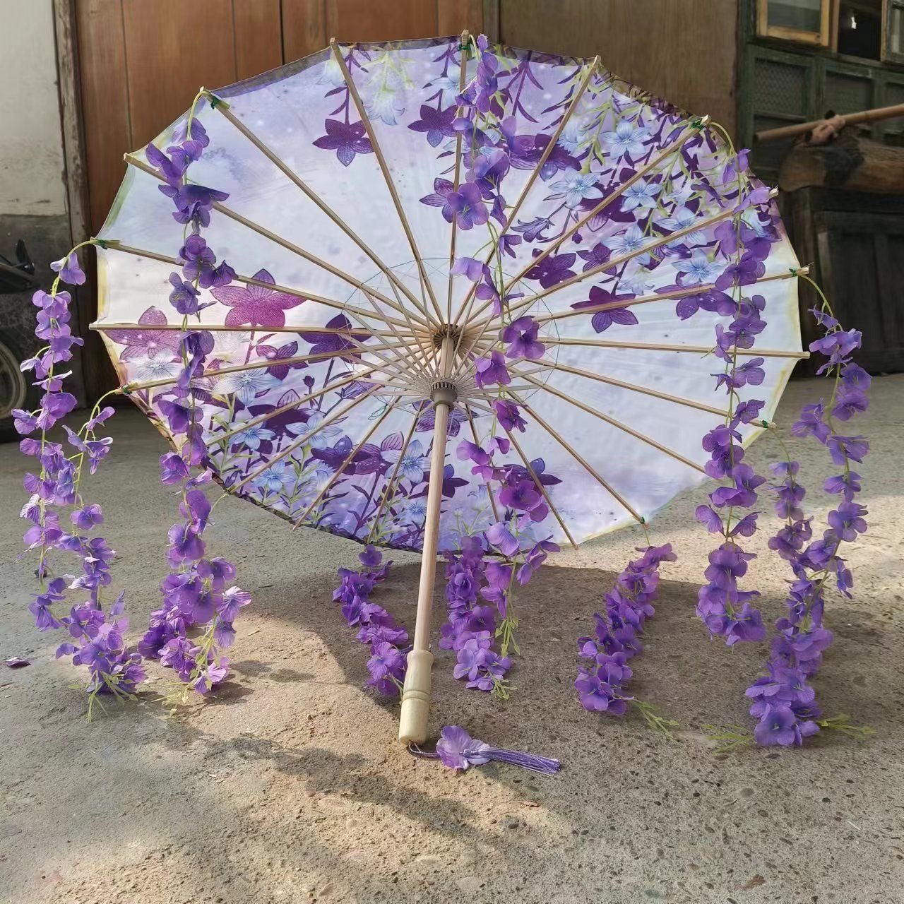 新款花束油纸伞动漫cos网红拍照道具伞景区打卡神器汉服伞古风伞