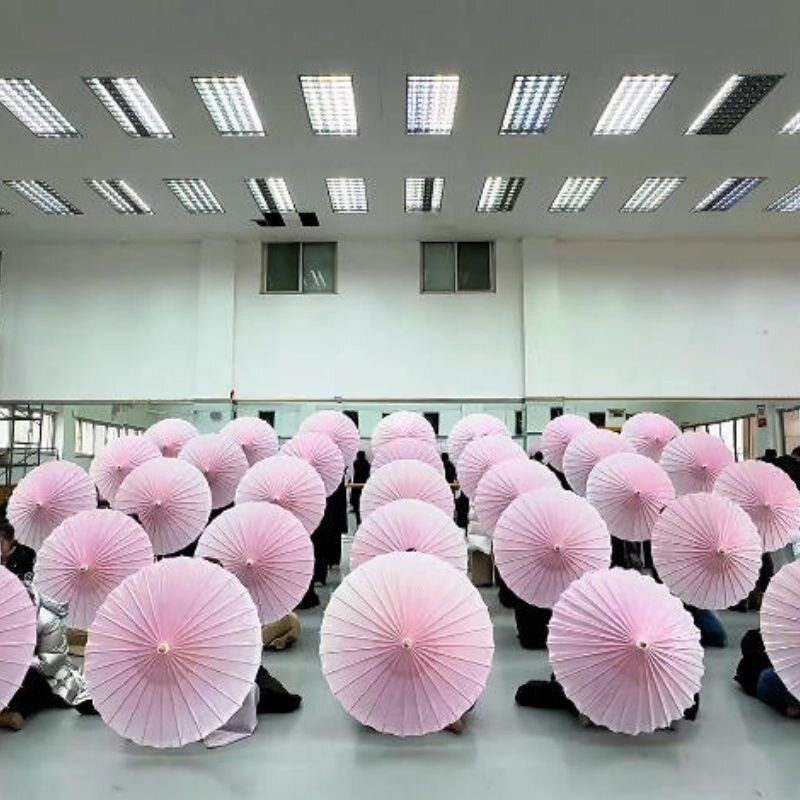 油纸伞紫色渐变古风防雨汉服旗袍摄影道具伞手工桐油纸伞吊顶装饰