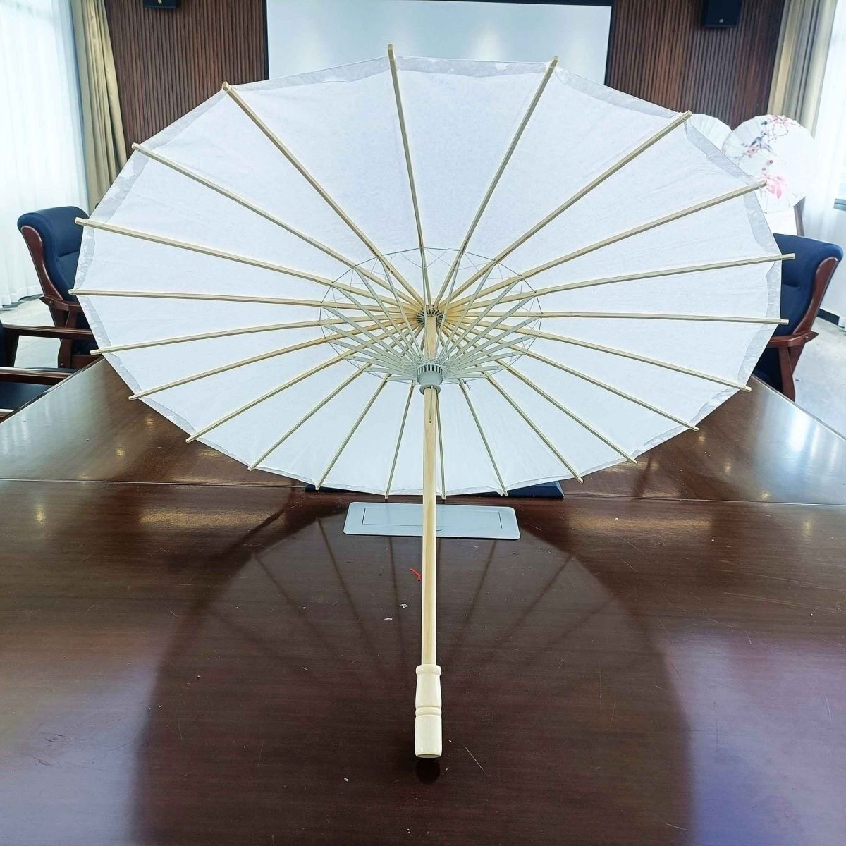 非遗手工油纸伞书法国画绘画装饰空白油纸伞成人儿童舞蹈演出纸伞