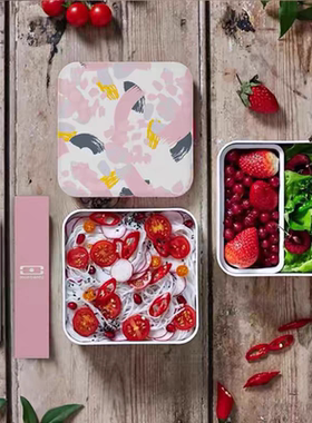 法国monbento便当盒可微波加热上班族午餐盒轻食大容量方形饭盒