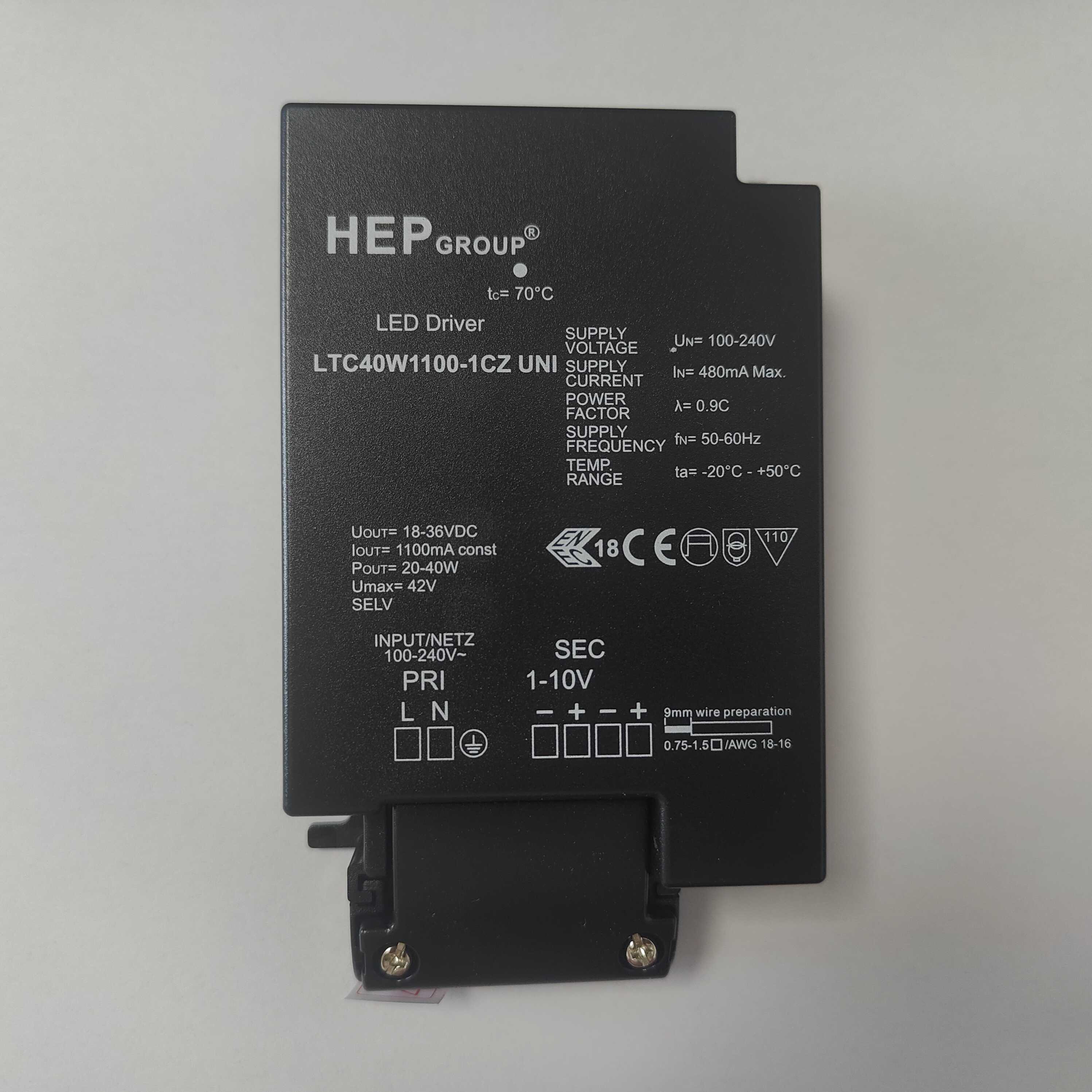 0-10V德国无频闪调光驱动器HEP