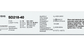正品保障 德国HEP SD218-40调光电子镇流器(模拟0-10V)  现货