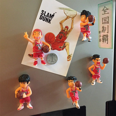 创意日漫灌篮高手樱木花道流川枫卡通3d立式装饰冰箱贴磁贴留言贴