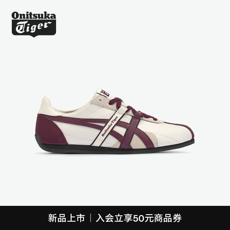 鬼塚虎男女款赛车风休闲鞋图片