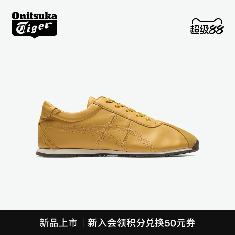 鬼塚虎男女款棕色休闲鞋图片