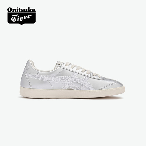 鬼塚虎TOKUTEN银色男女休闲鞋