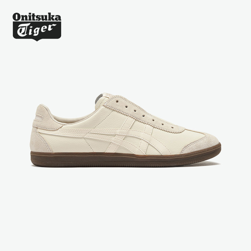 Onitsuka Tiger鬼塚虎TOKUTEN SLIP-ON男女米白色一脚蹬德训鞋