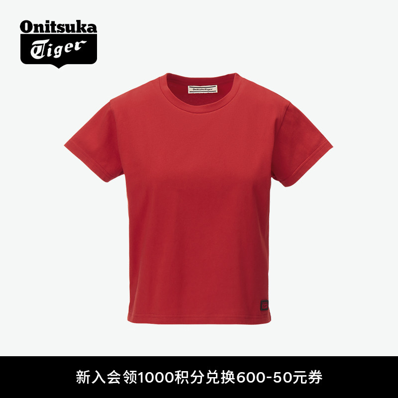 鬼塚虎时尚休闲短袖T恤衫