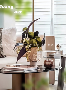 大广 轻奢现代设计软装样板间花器摆件 居家客餐厅茶几台面装饰品