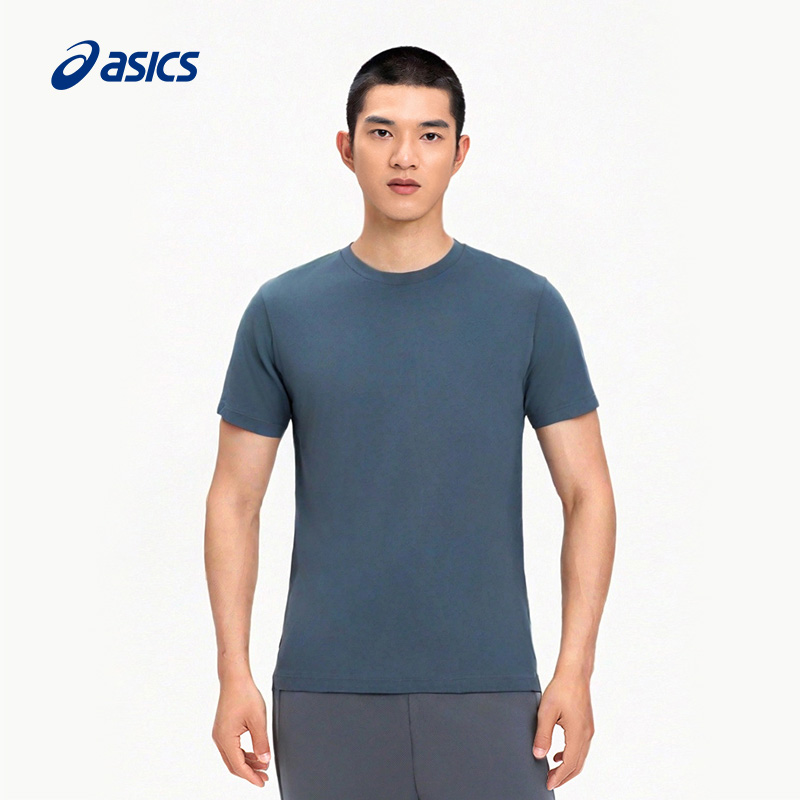 亚瑟士男子弹力透气跑步T恤