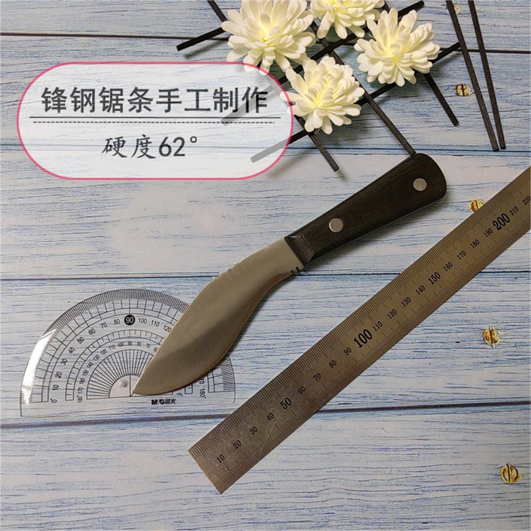 锋钢锯条w6手工制作小肉刀手扒肉刀烤肉刀羊肉刀分割刀剔肉小直刀