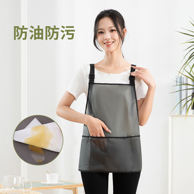 TPU面料简约防水防油短款围裙