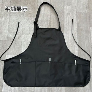 小个子专用短款围裙家用厨房女防水防油餐饮美术奶茶店工作服定制