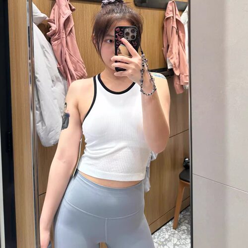 luluEbb短款瑜伽背心女夏季