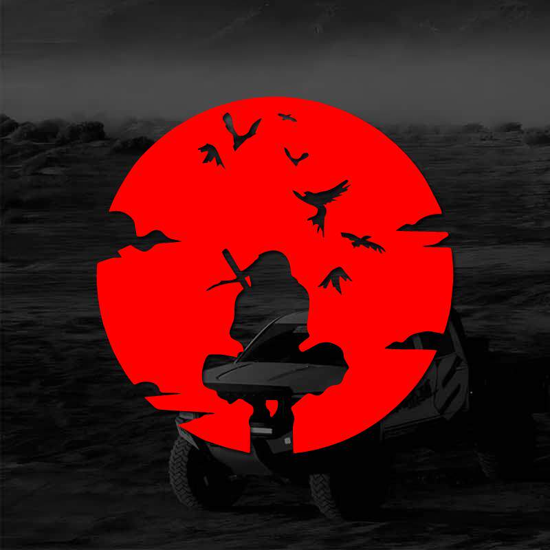 宇智波鼬黑夜影创意车贴防水个性火影忍者晓组织爱好专属动漫创意