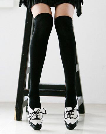 日韩学院派校服过膝袜,美腿修长