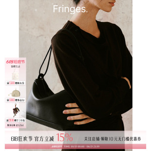 FRINGES 设计师 26新款复古简约枕头HOBO包 SOLSOL