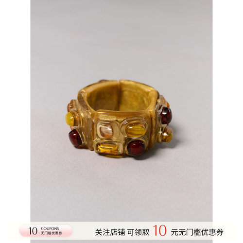 DOMINIQUE DENAIVE 26新款秋季 长条/圆形凸面宝石弹性手镯SOLSOL