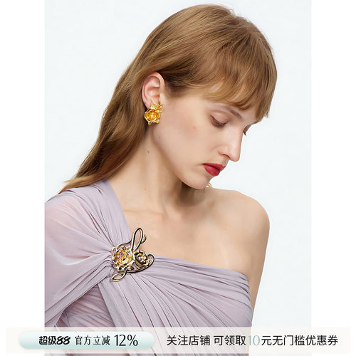 CNLEEWEI花卉LOGO金属别针
