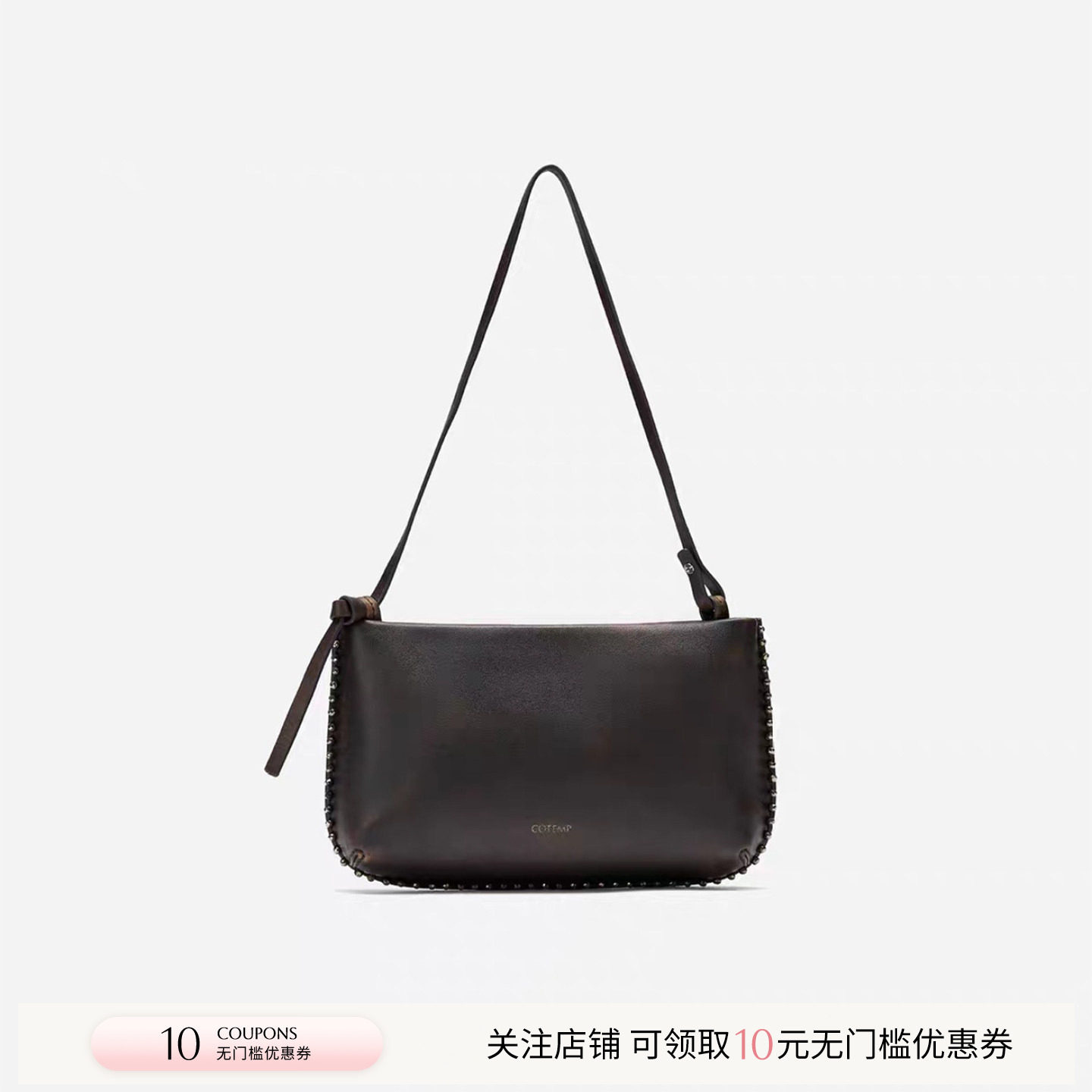 COTEMP手工皮面钉珠小包图片
