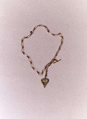 ROOMSERVICE爱心吊坠项链