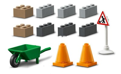 lego杀肉工地场景不含全新乐高