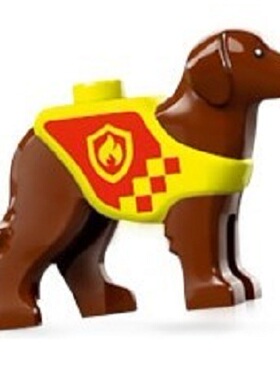 乐高 LEGO 零件配件 动物 105143pb01 消防犬 60414