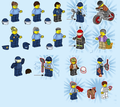 警察人仔套装全新正品独占